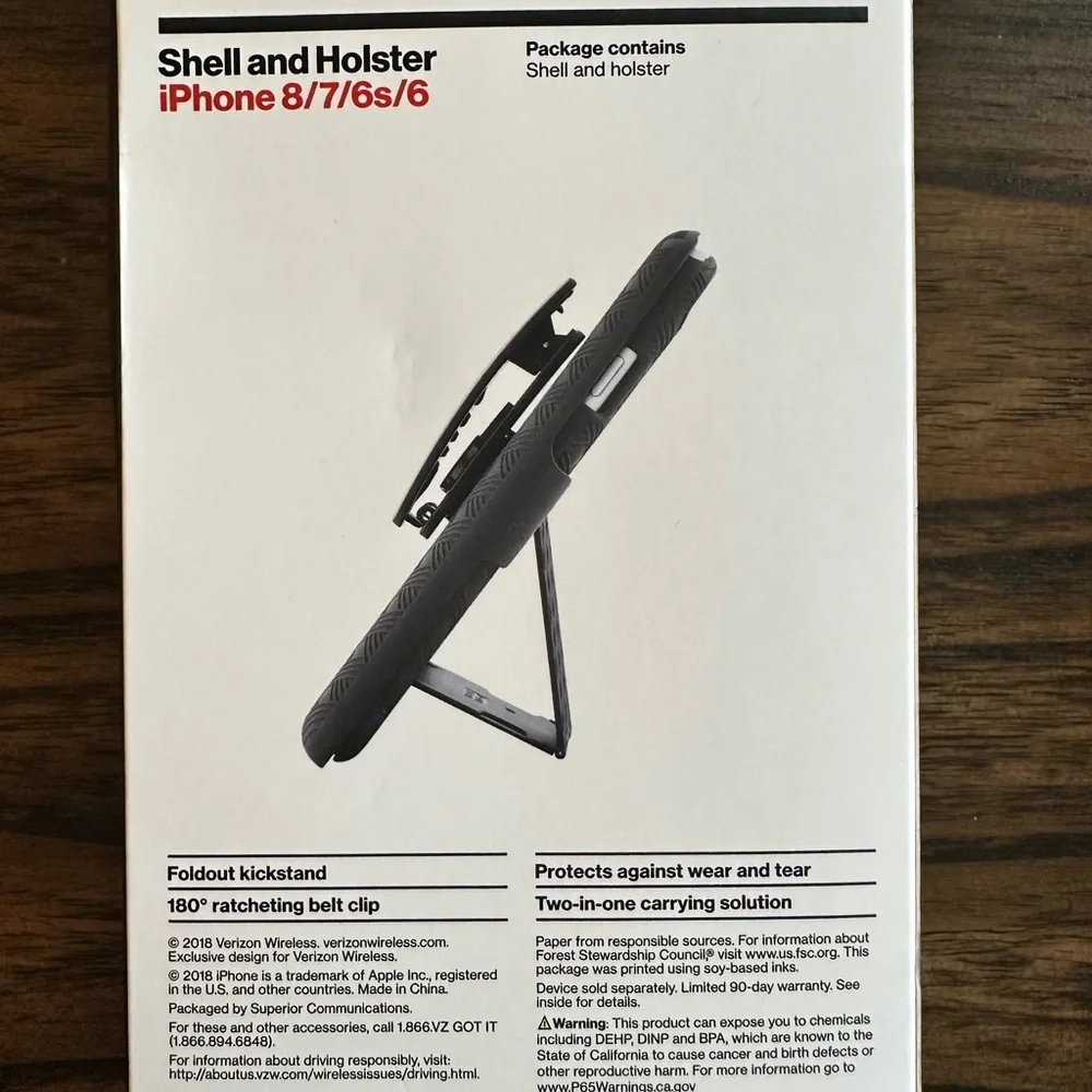 NIB Black Holster *ONLY* for iPhone 8/7/6s/6